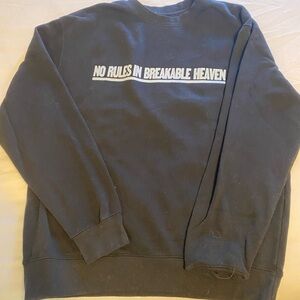 Taylor Swift Cruel Summer No Rules Breakable Heaven Crewneck Black L